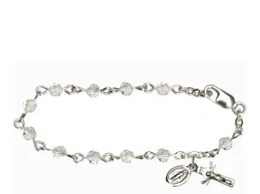 4Mm Crystal Baby Rosary Bracelet