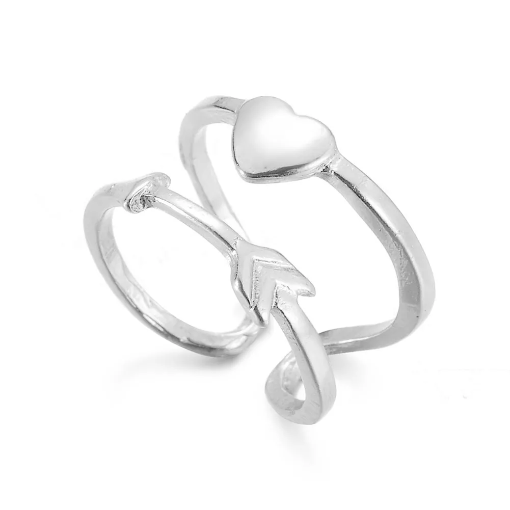 925 Silver Open Adjustable Ring