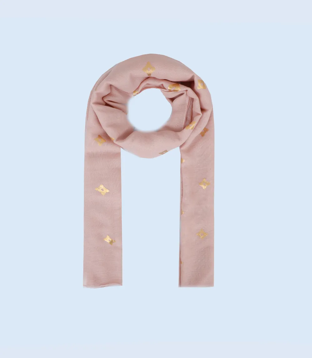 A4976-TEA-PINK-Scarf For Women