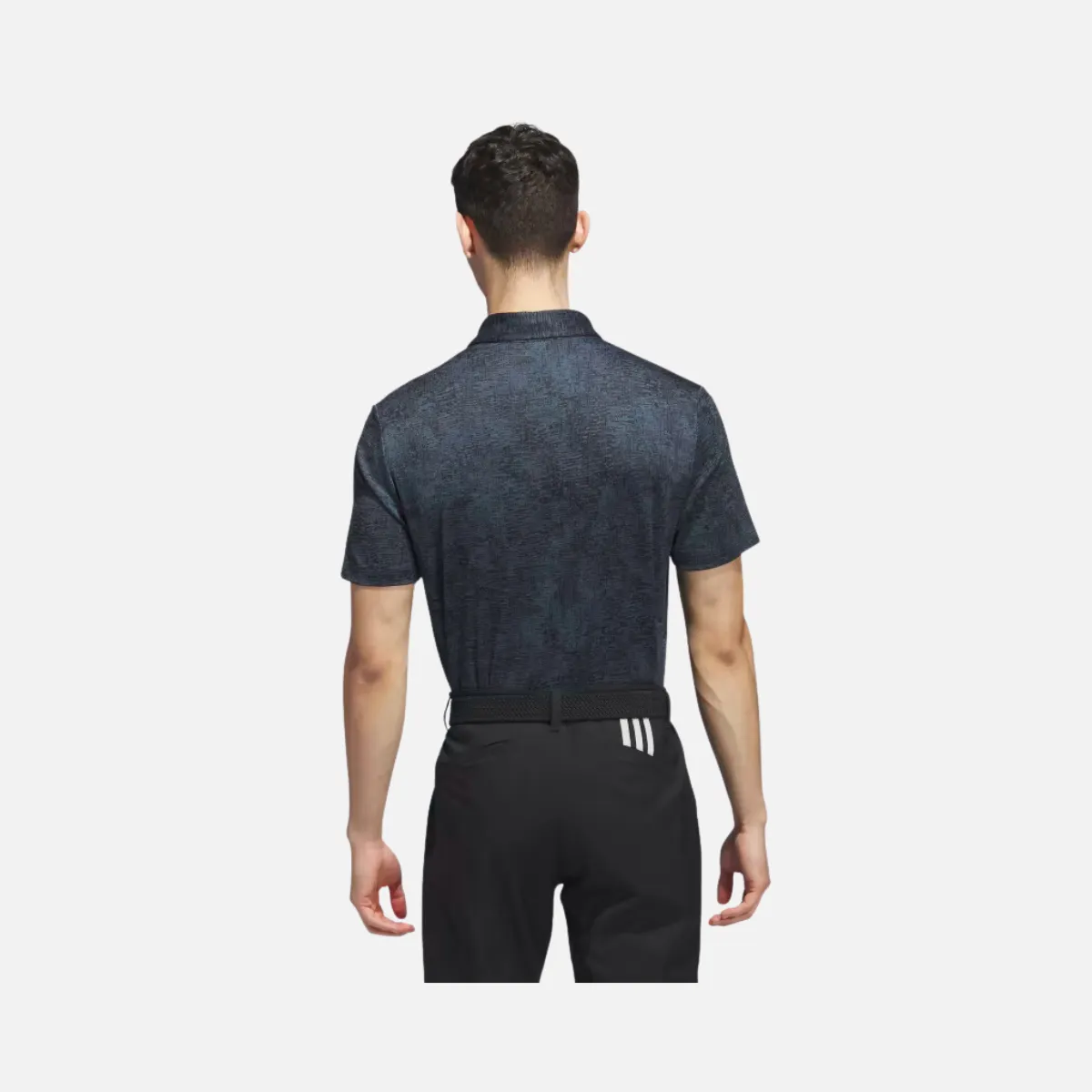 Adidas Aerial Jacquard Men's Golf Polo Shirt -Arctic Night