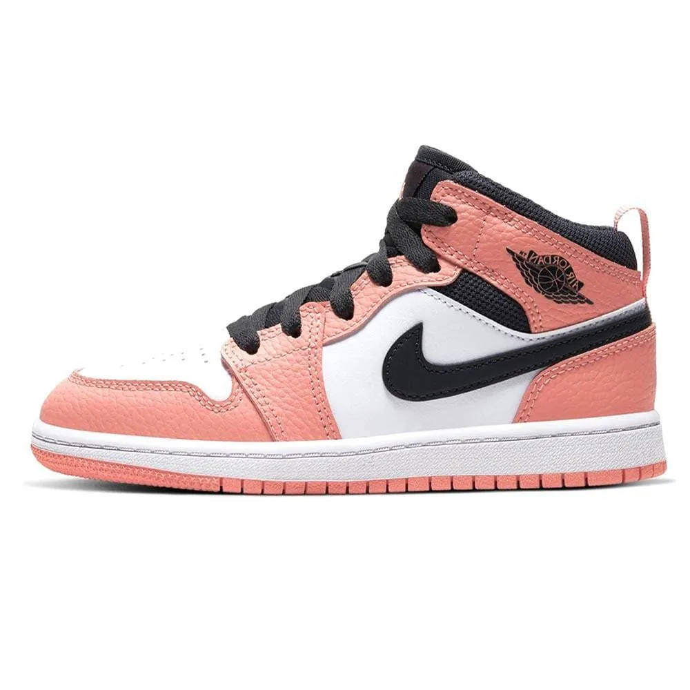 Air Jordan 1 Mid Children's 'Pink Quartz' (PS)