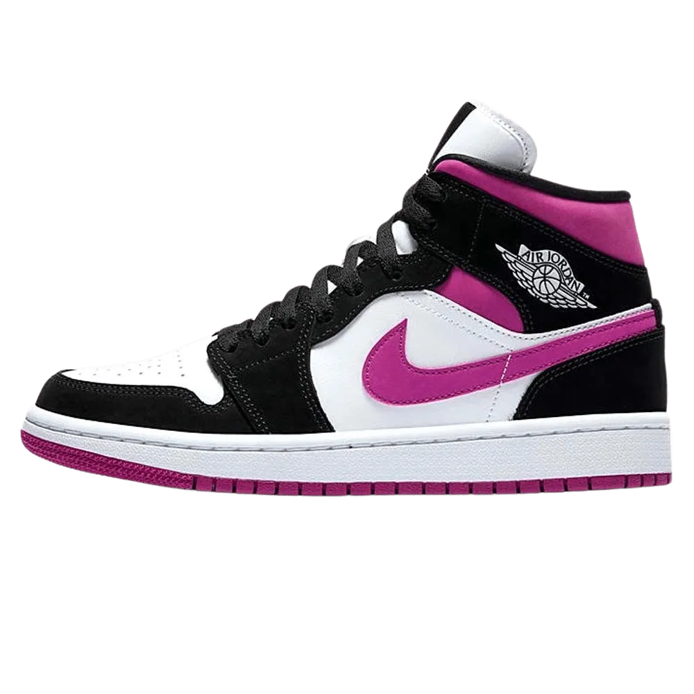 Air Jordan 1 WMNS Mid 'Black Cactus Flower'