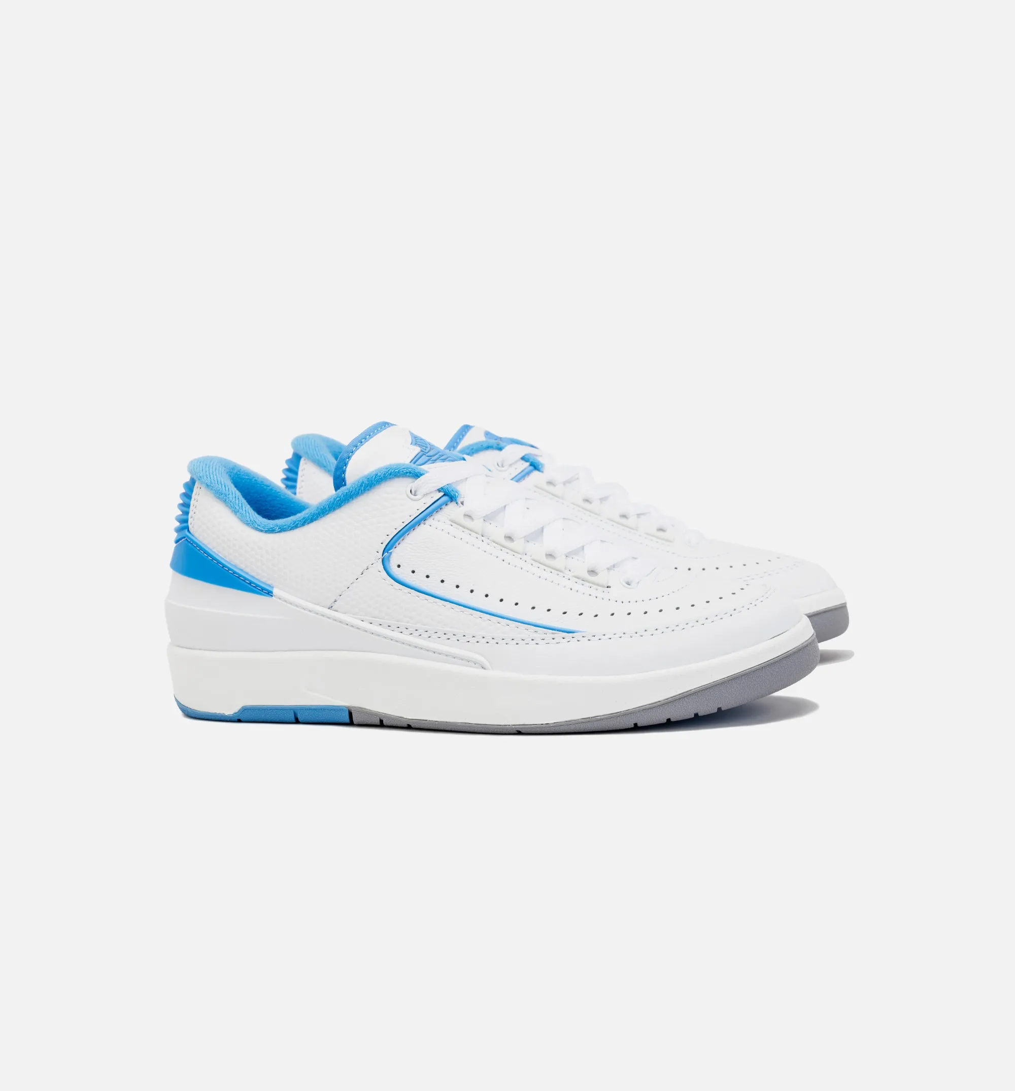 Air Jordan 2 Retro Low University Blue Grade School Lifestyle Shoe - White/Blue