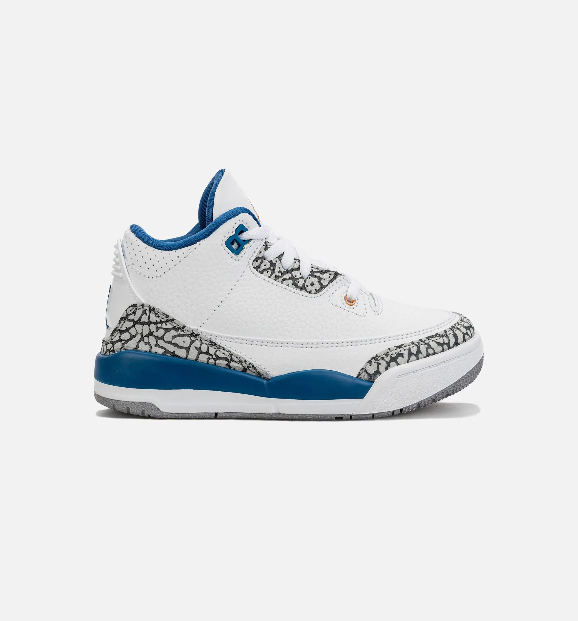 Air Jordan 3 Retro Wizards True Blue Preschool Lifestyle Shoe - White/Blue