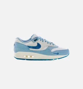 Air Max 1 Blueprint Mens Lifestyle Shoe - White/Dark Marina Blue/Dutch Blue Limit One Per Customer