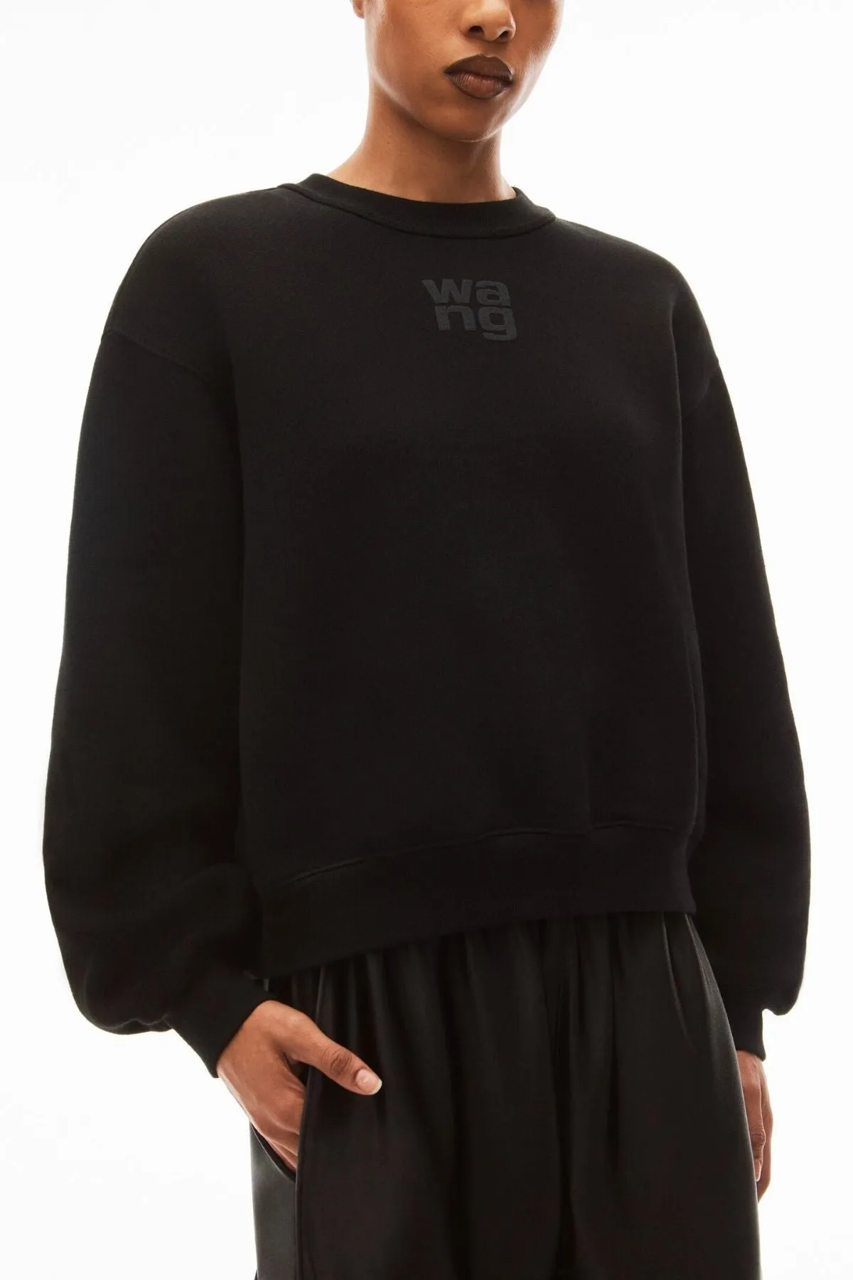 alexanderwang.t Puff Logo Sweatshirt - Black