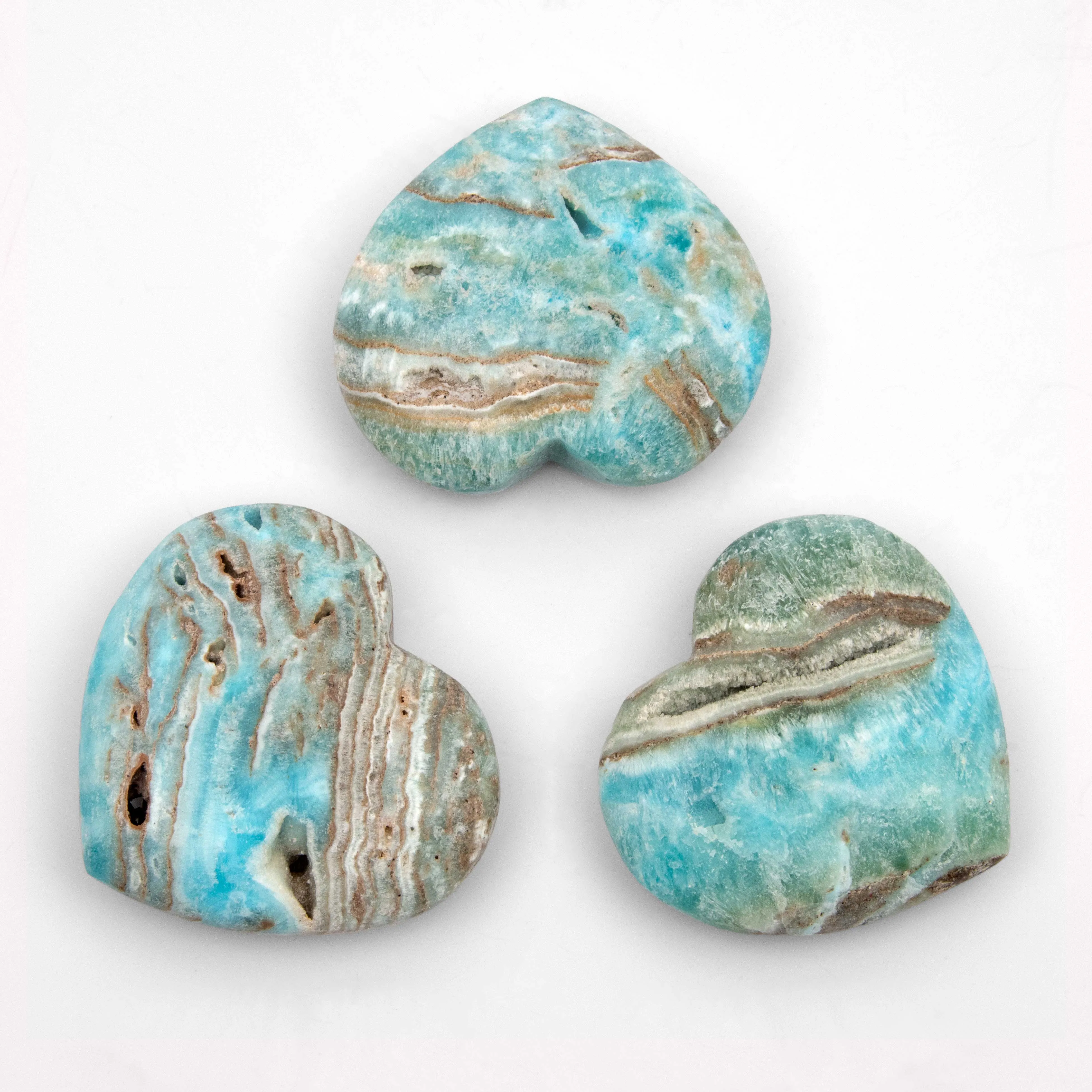 Aragonite - Blue, Hearts