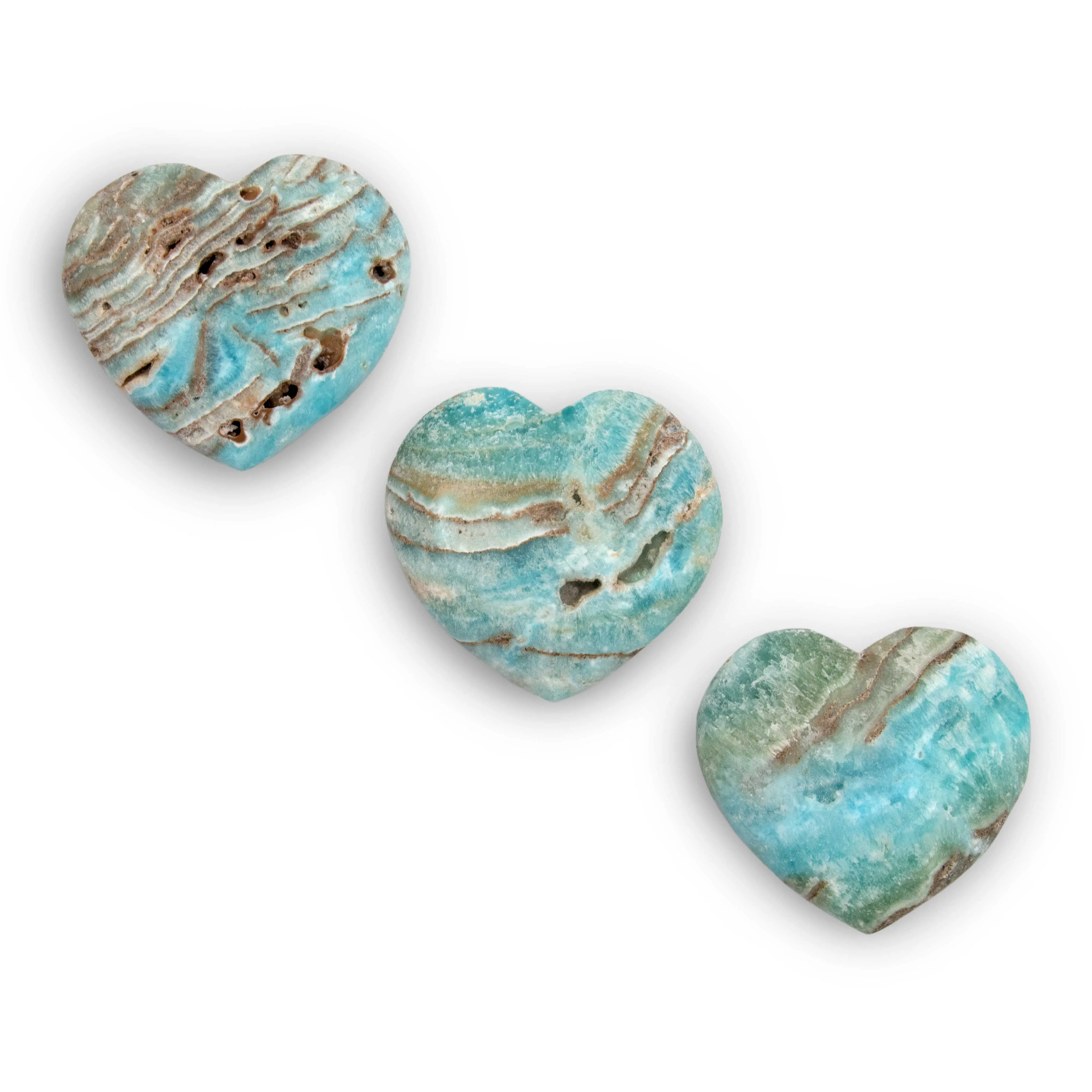 Aragonite - Blue, Hearts