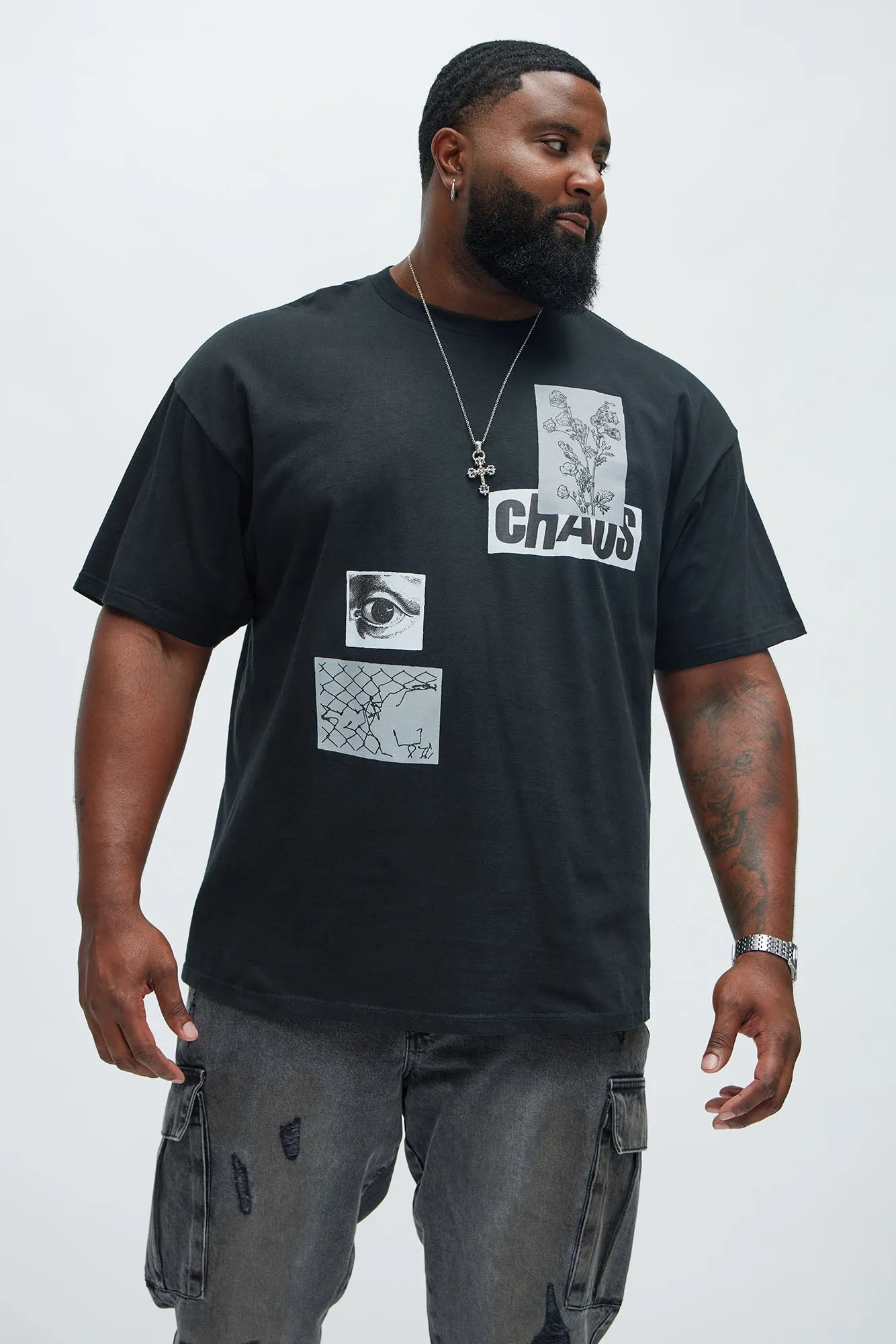 Art And Chaos Short Sleeve Tee - Black