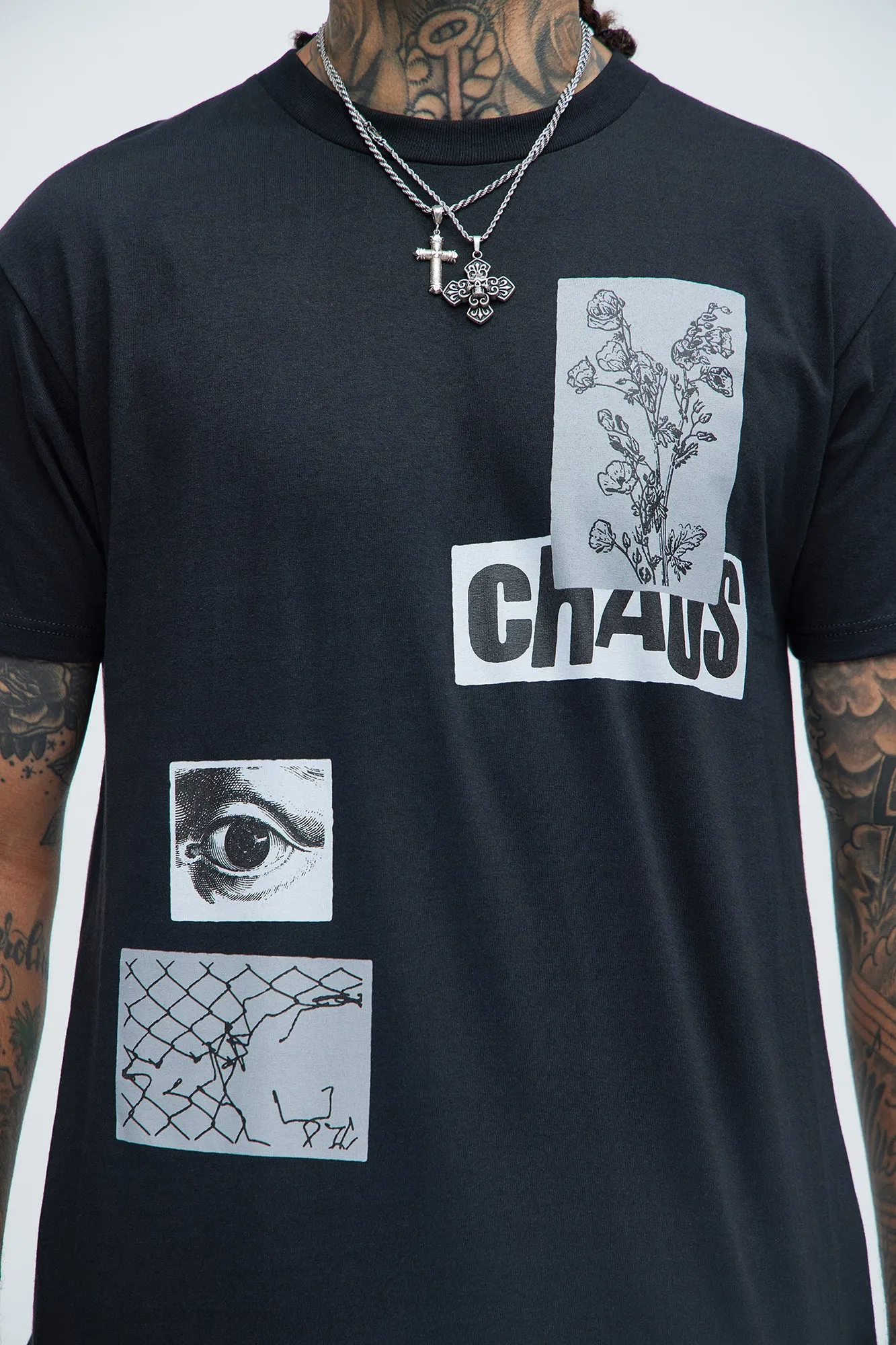 Art And Chaos Short Sleeve Tee - Black