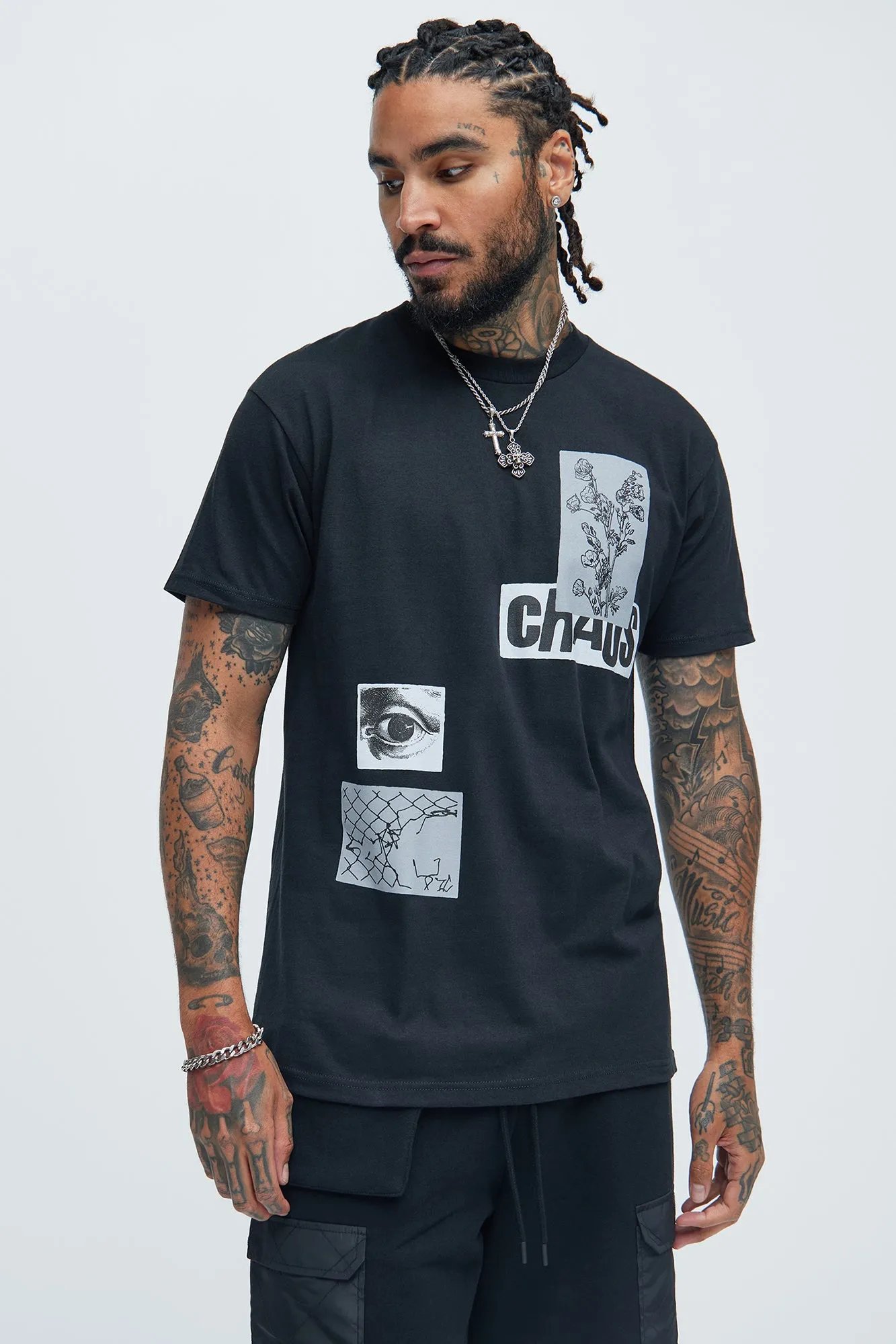 Art And Chaos Short Sleeve Tee - Black