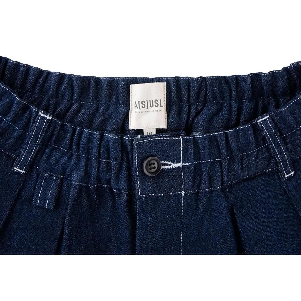 A[S]USL KIDS DENIM SIGNATURE PANTS-BLUE DENIM