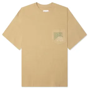 B-Summer HTG Cigar Label Short Sleeve Tee - Tan