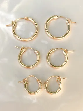 Basic Tube Hoop Earrings