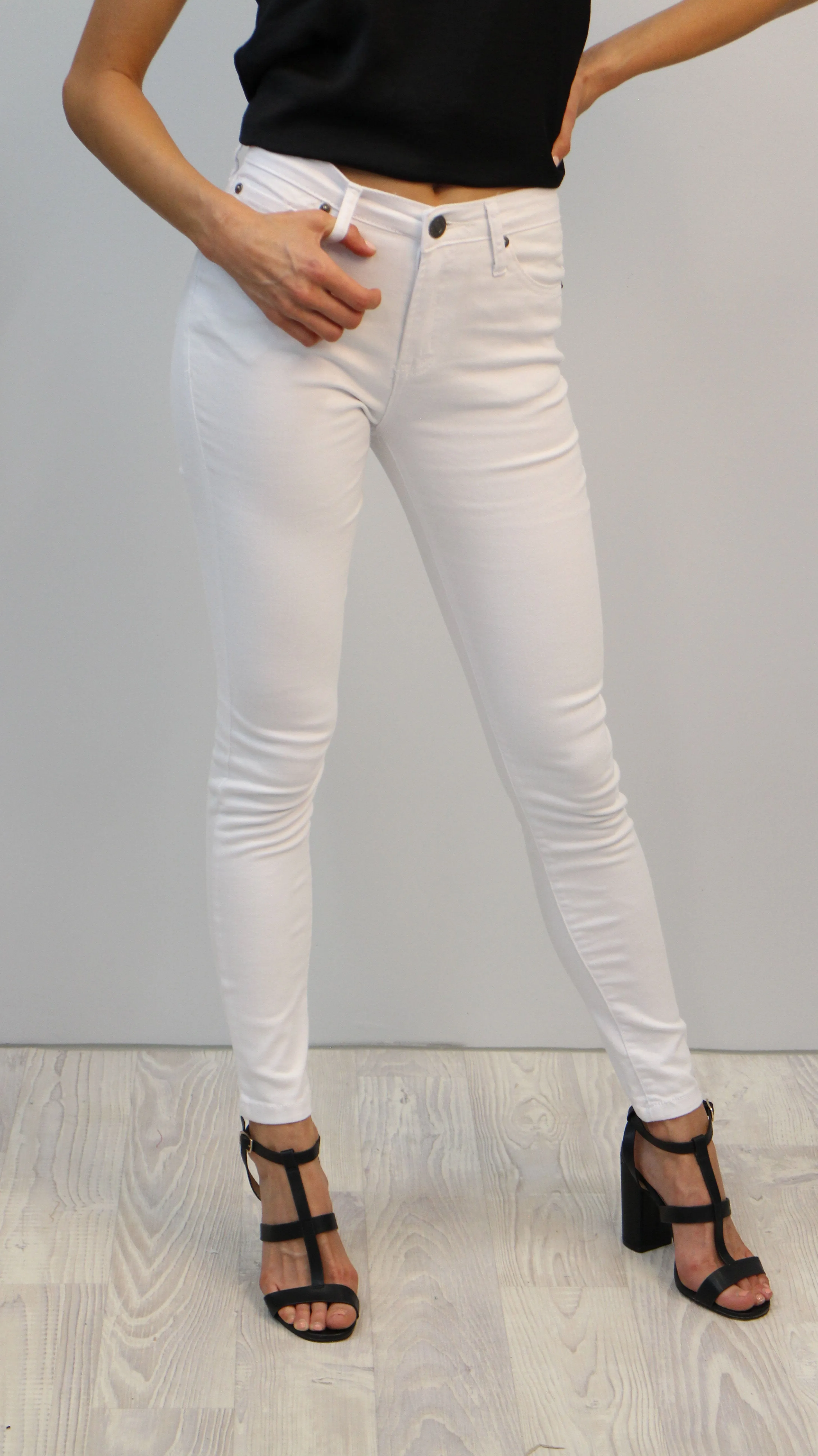 Basic White Denim Jeans