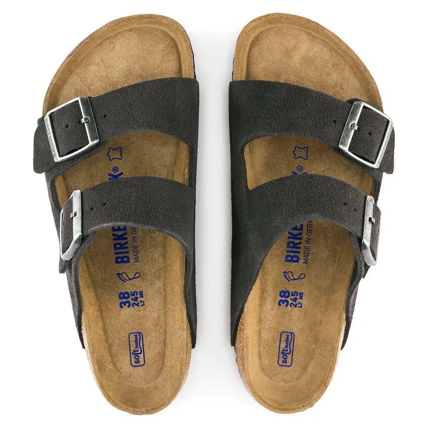 Birkenstock Unisex Arizona Soft Footbed Suede (Velvet Gray)