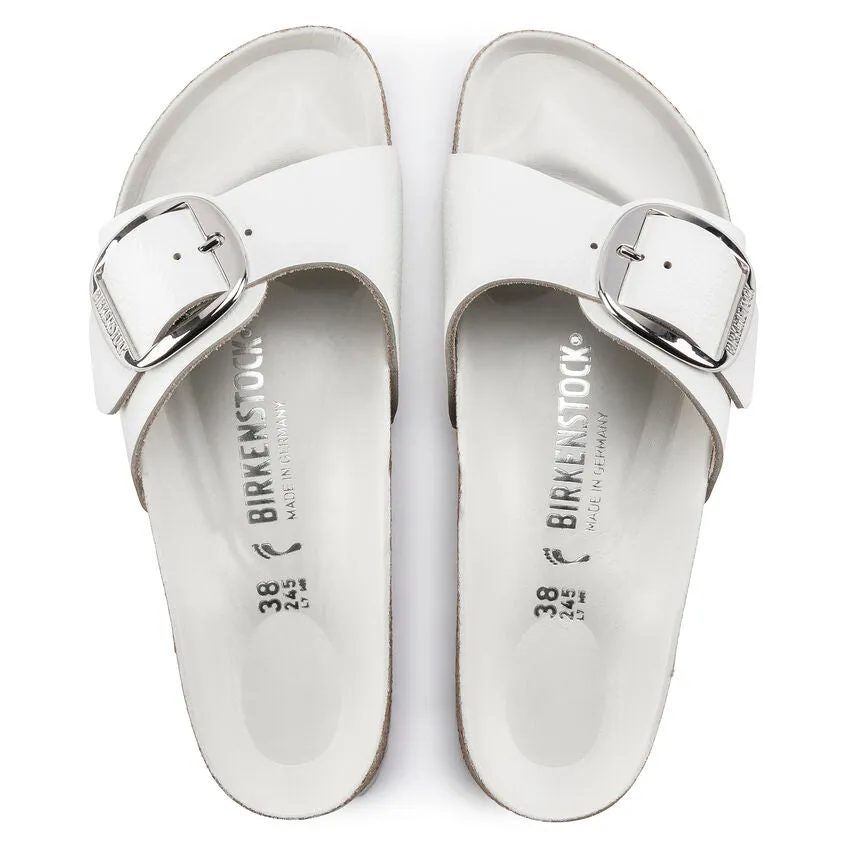 Birkenstock Women's Madrid Big Buckle Leather (White)