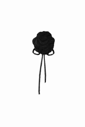 BLACK CROCHET FLOWER