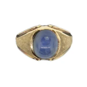 Blue Star Sapphire Ring