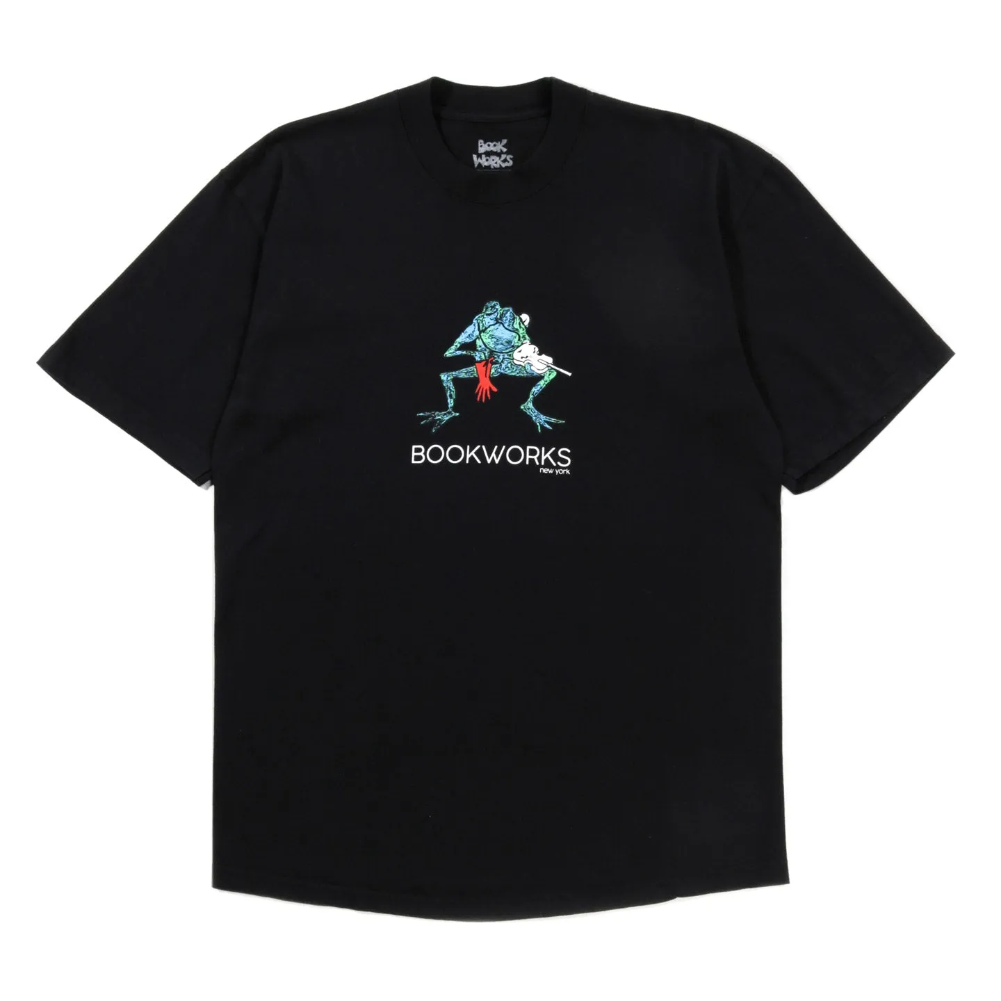 BOOK WORKS FROG TEE BLACK