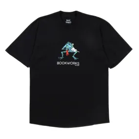 BOOK WORKS FROG TEE BLACK