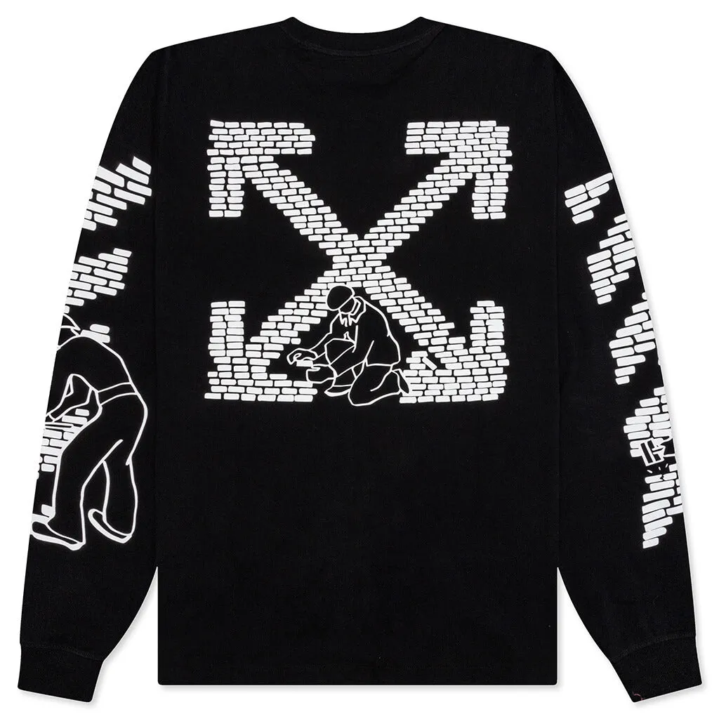 Bricks Skate L/S Tee - Black/White