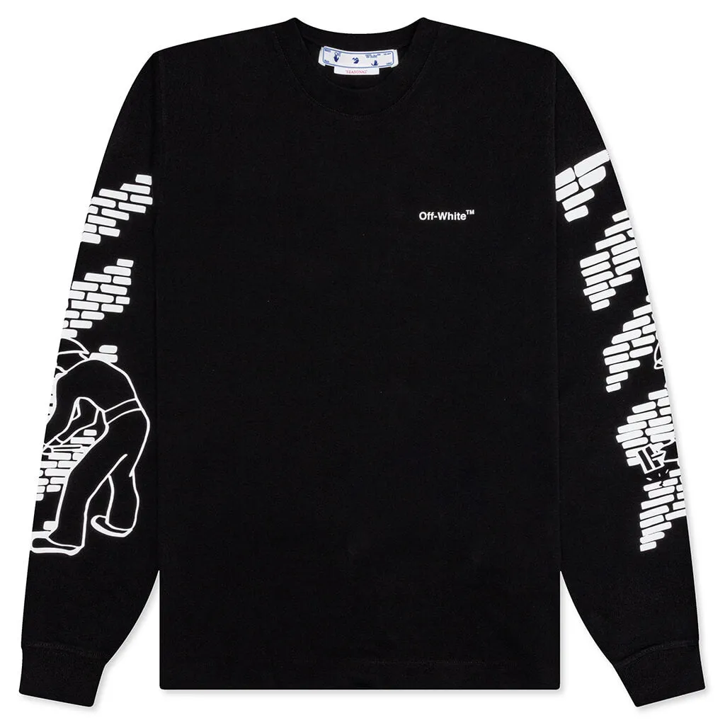 Bricks Skate L/S Tee - Black/White