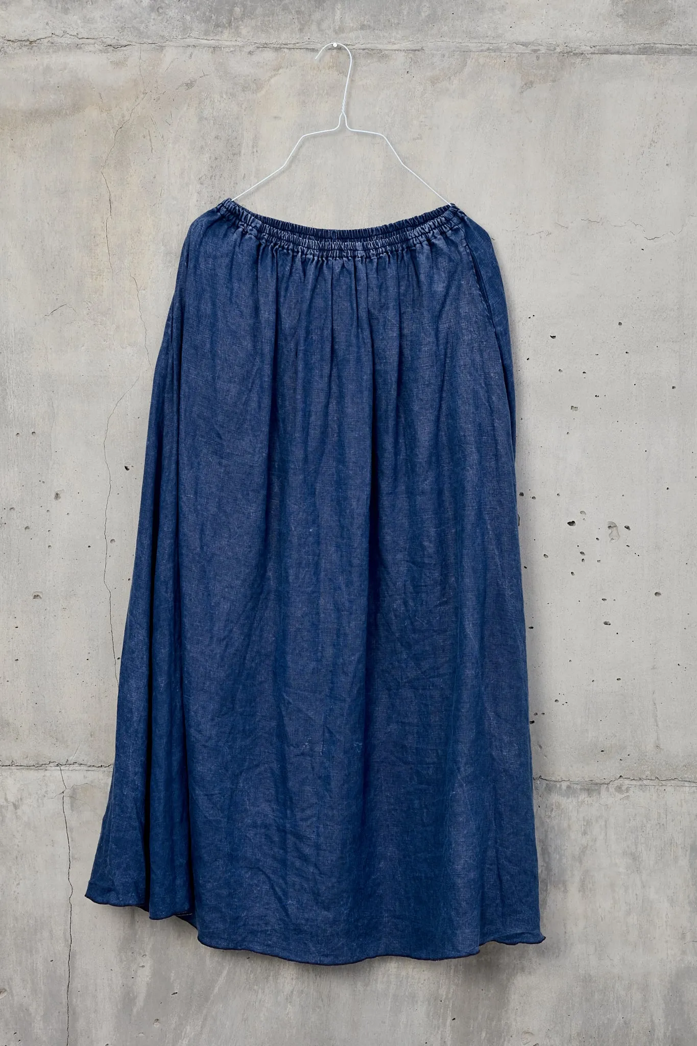 BUNGA  [flower] -  long skirt 100% linen