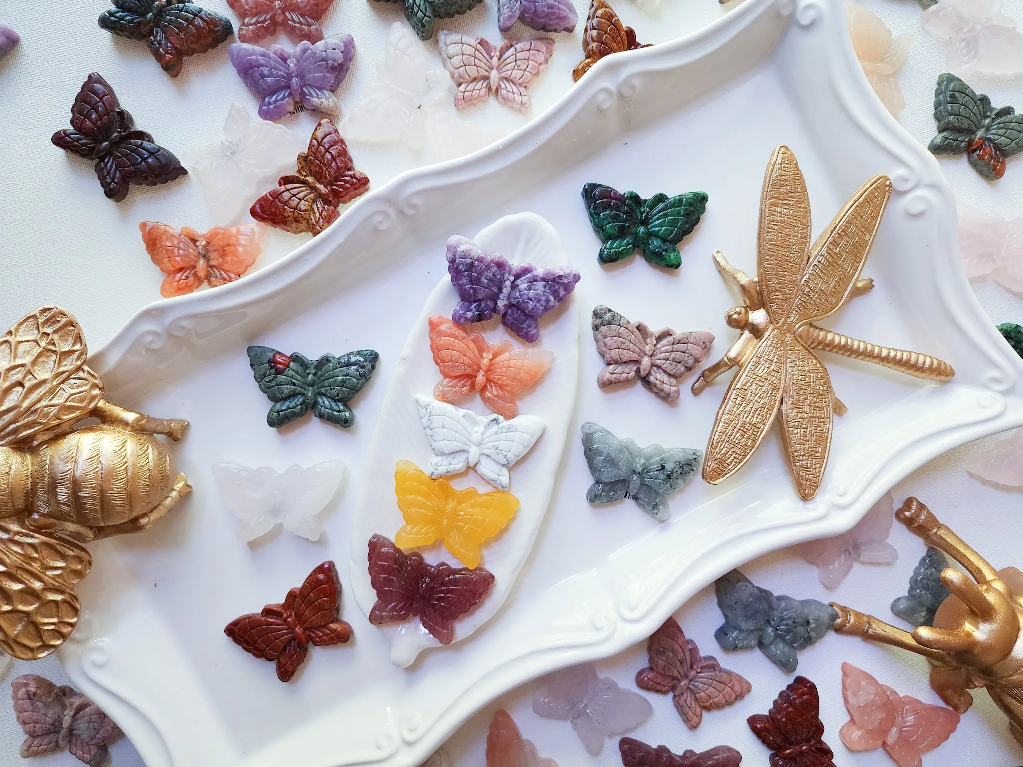 Butterfly Crystal Carving