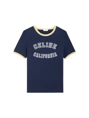 CELINE CALIFORNIA 70`S STYLE T-SHIRT IN COTTON JERSEY