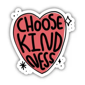 Choose Kindness Heart Positivity Sticker