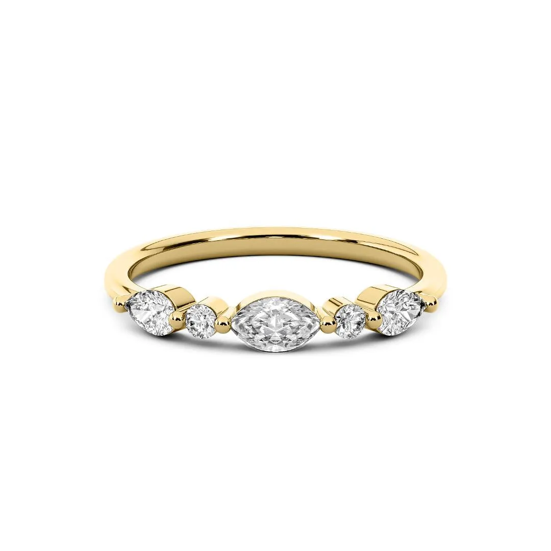 Chorost & Co. Private Collection 14K Yellow Gold 0.40ct Diamond Stackable Band