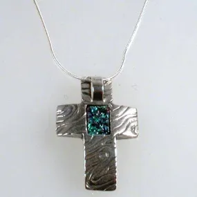 Christian Necklace, Sterling Silver Christian cross from the Holy Land