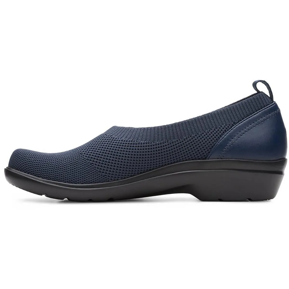 Clarks Womens Sashlyn Style Knit Comfort Insole Slip-On Sneakers