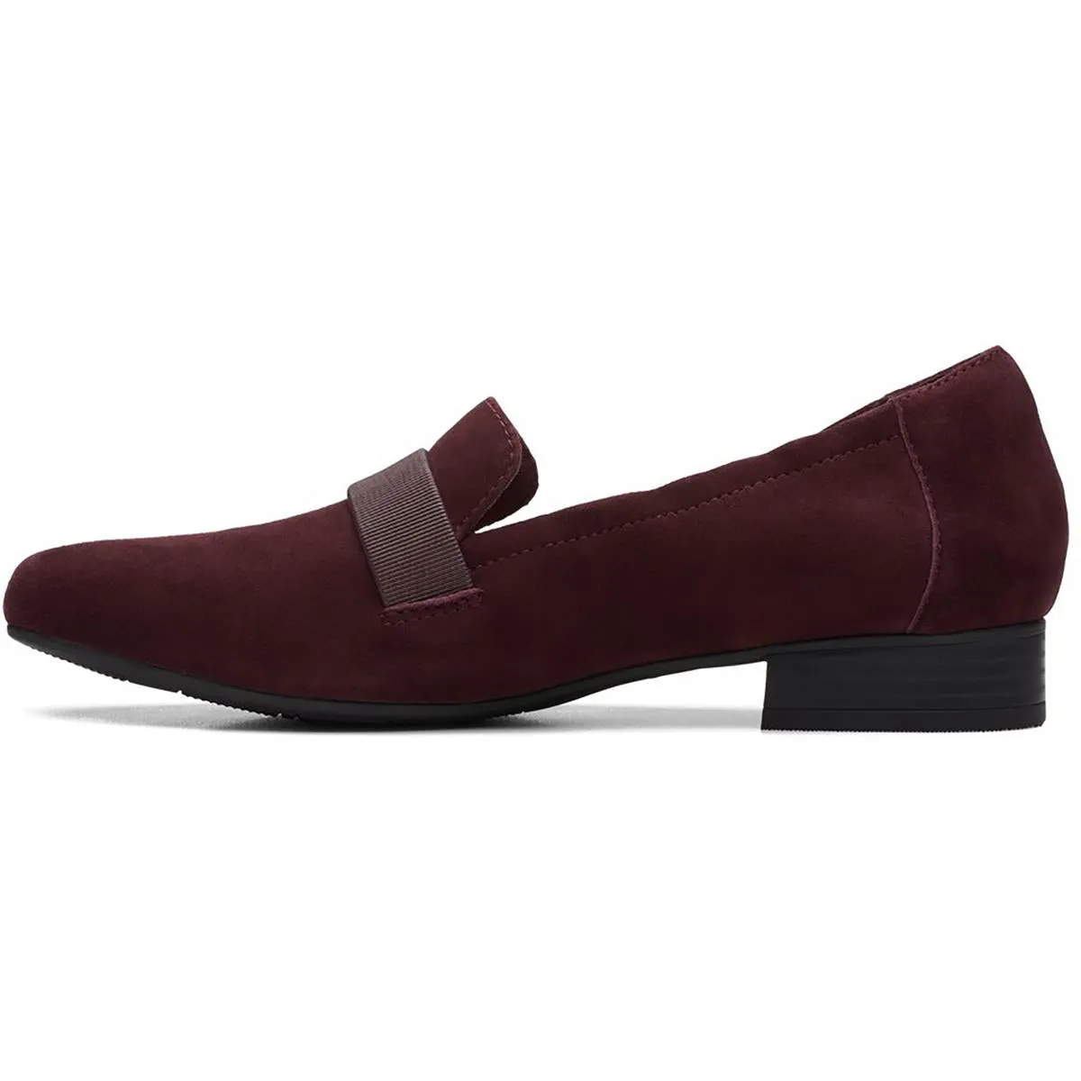 Clarks Womens Tilmont Eve Suede Slip-On Loafers