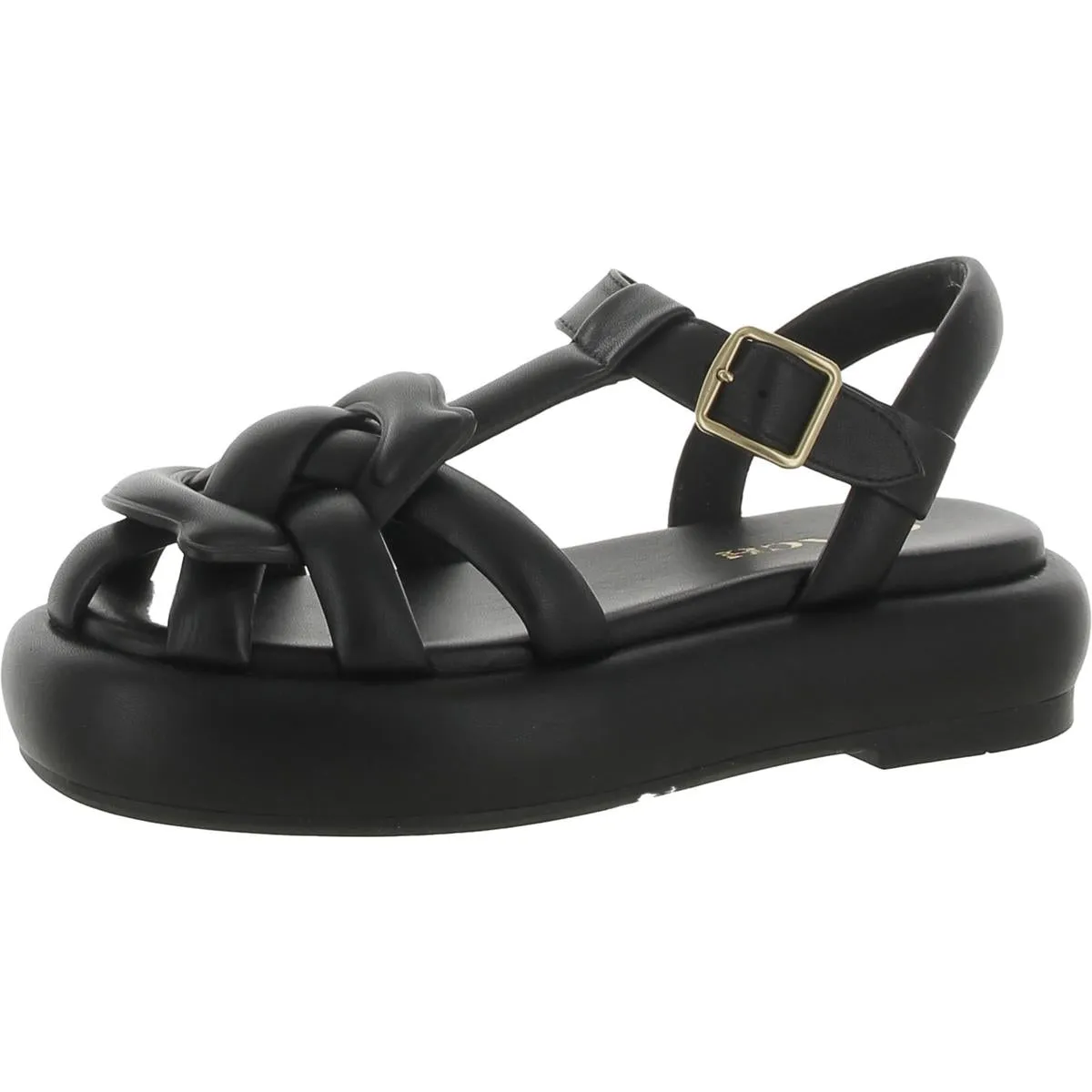 Coach Womens Penney Leather Strappy Flatform Sandals