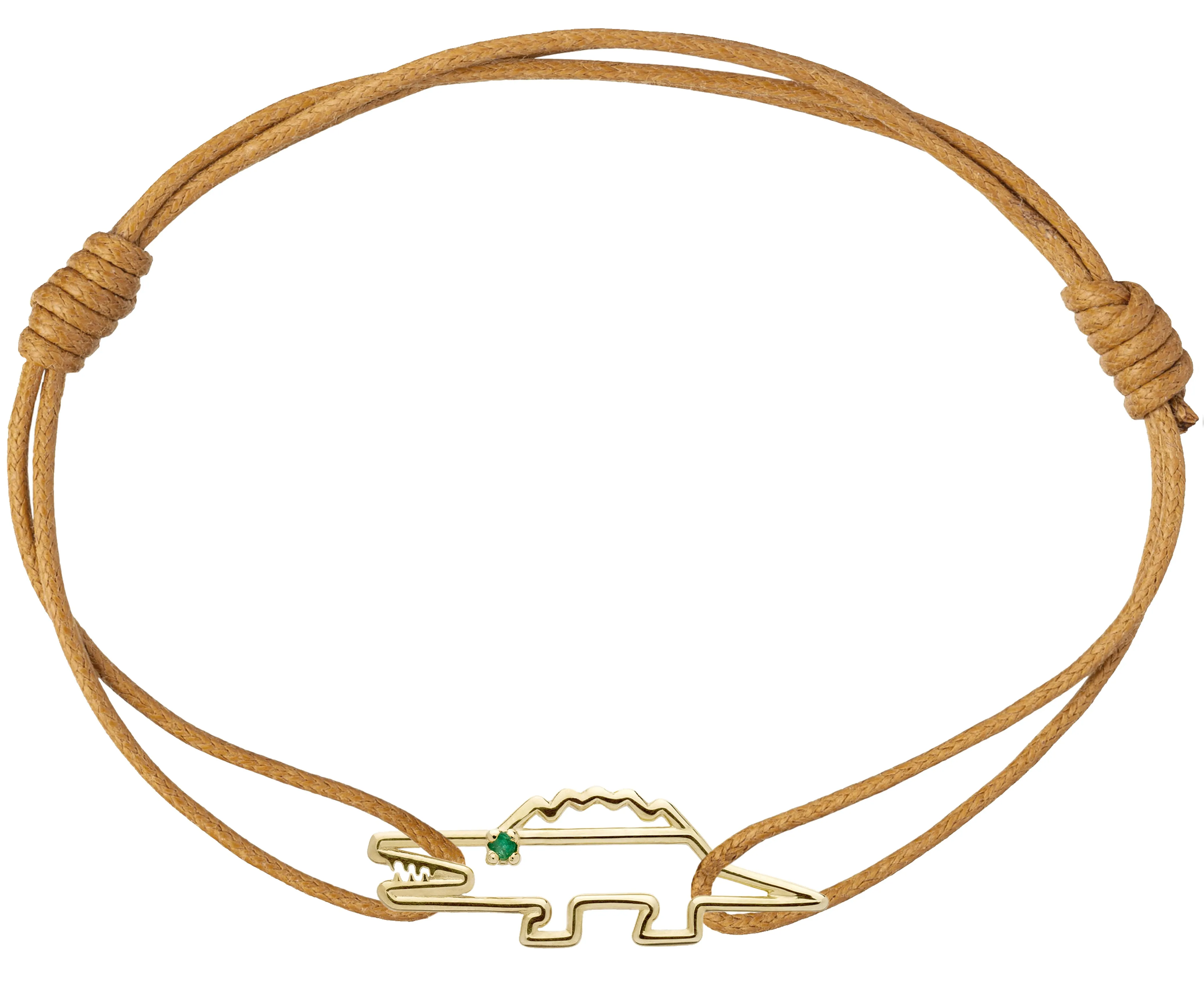 COCODRILO ESMERALDA CORD BRACELET