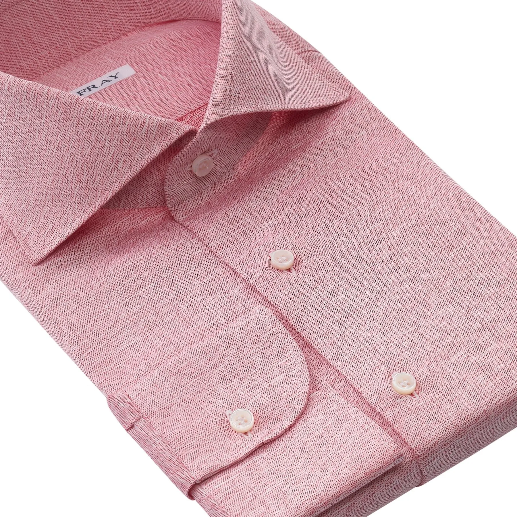 Cotton and Hemp-Blend Shirt in Pink