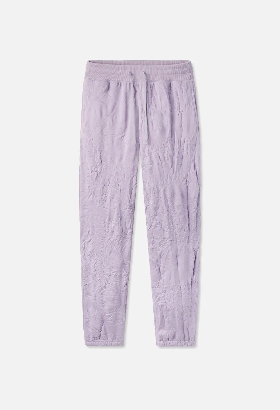 Crinkled Terry Sydney Sweats / Lavender