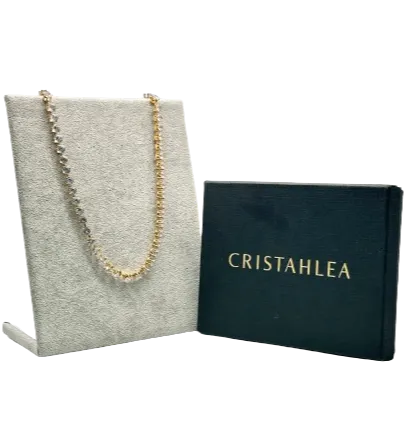 cristahlea Metallic Large Crystal Necklace BNIB