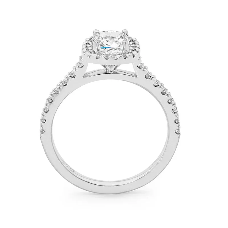 Cushion Cut Diamond Ring