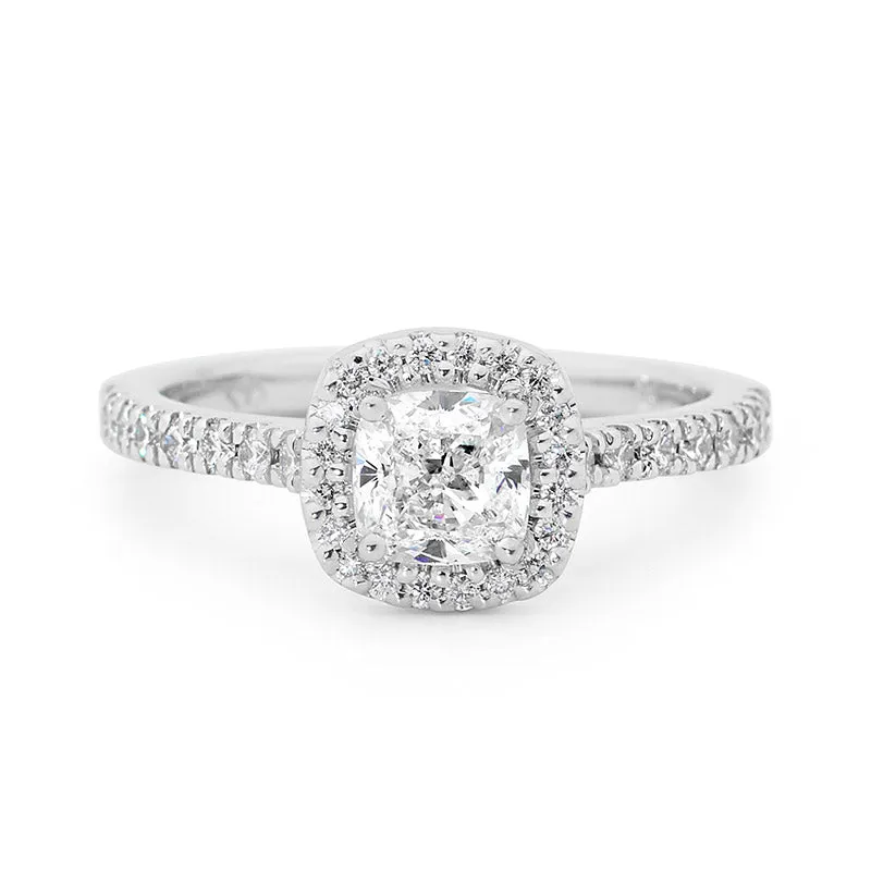 Cushion Cut Diamond Ring