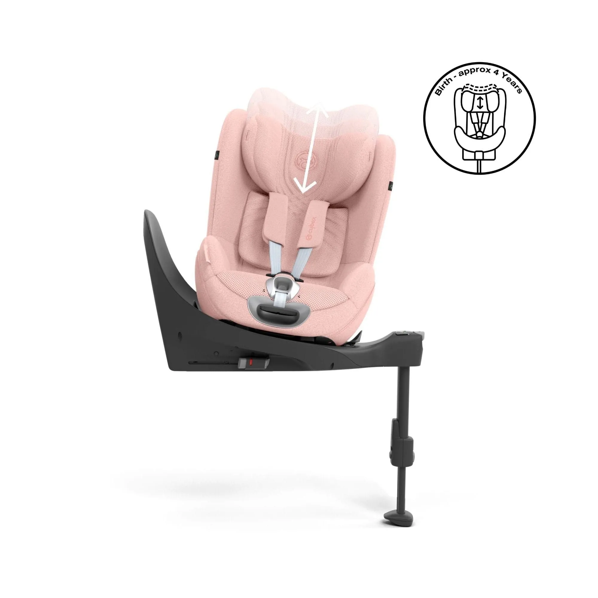 Cybex Sirona T i-Size PLUS Car Seat - Peach Pink