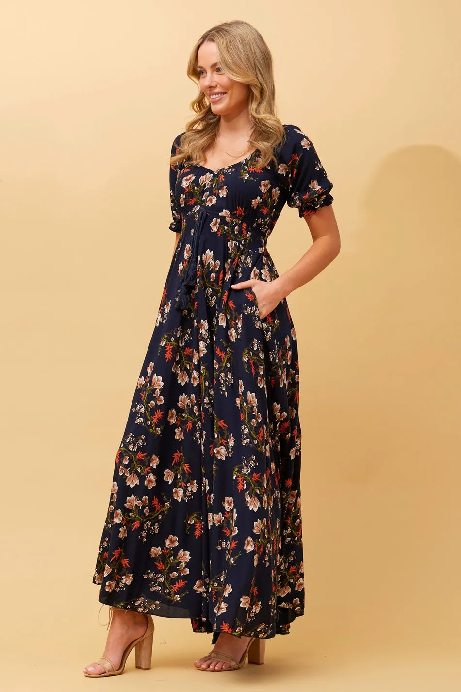 DAISY FLORAL MAXI DRESS