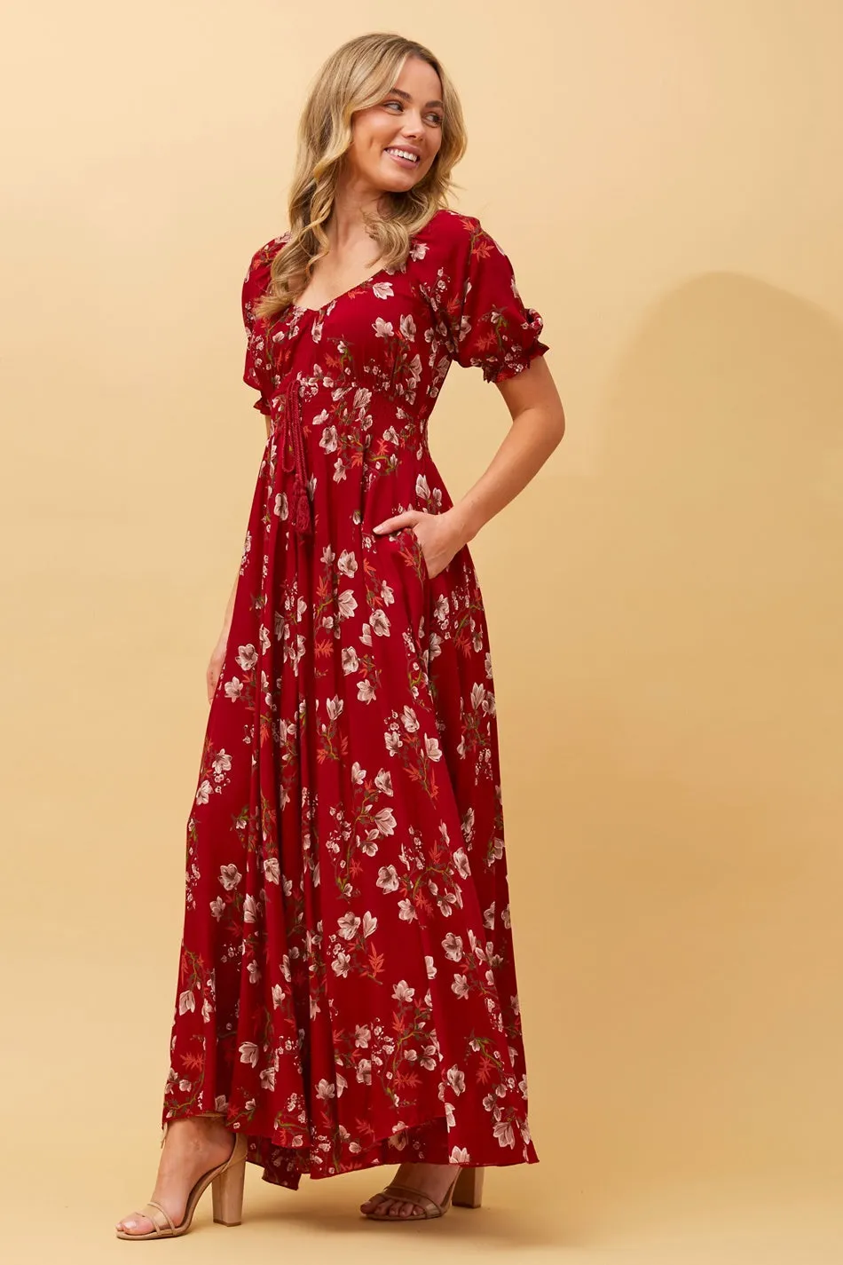 DAISY FLORAL MAXI DRESS