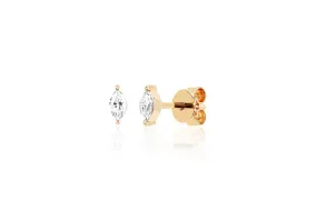 Diamond Marquis Stud Earring