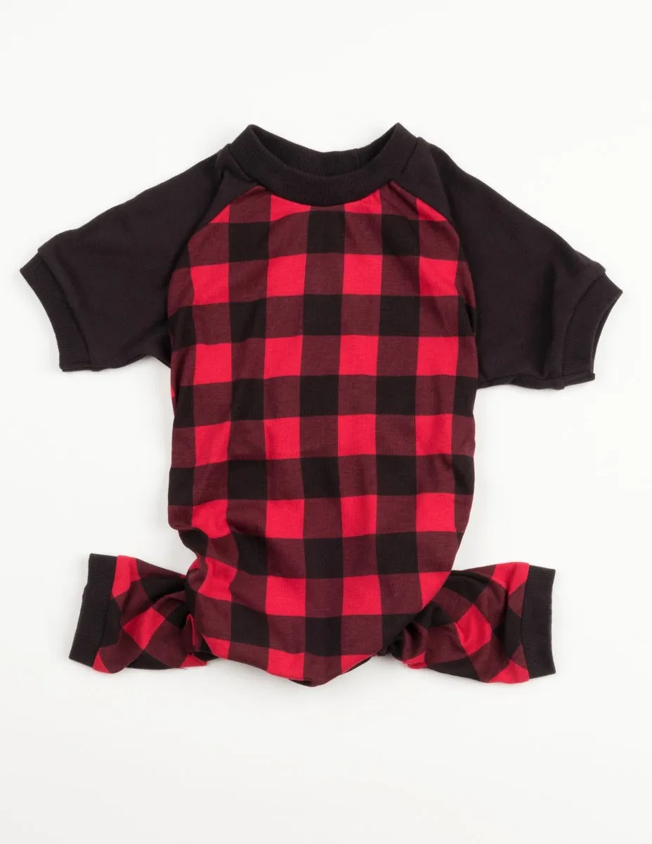 Dog Red & Black Plaid Pajamas