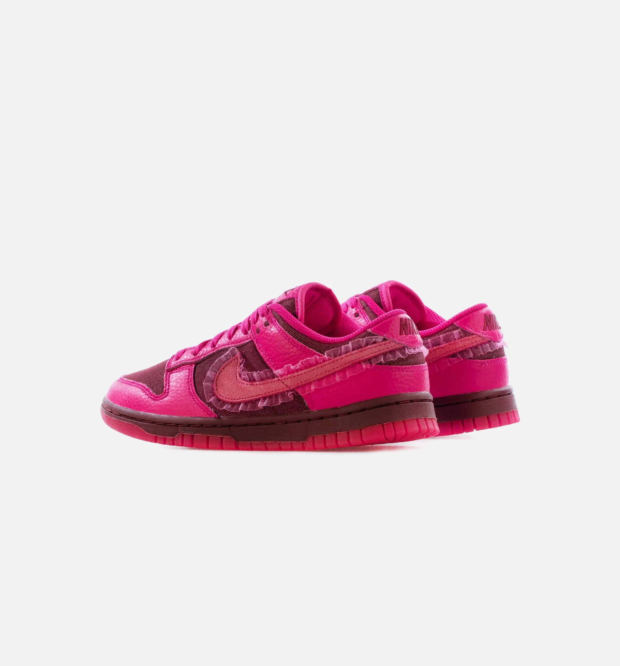 Dunk Low Valentine’s Day Womens Lifestyle Shoes -  Team Red/Pink Prime Limit One Per Customer