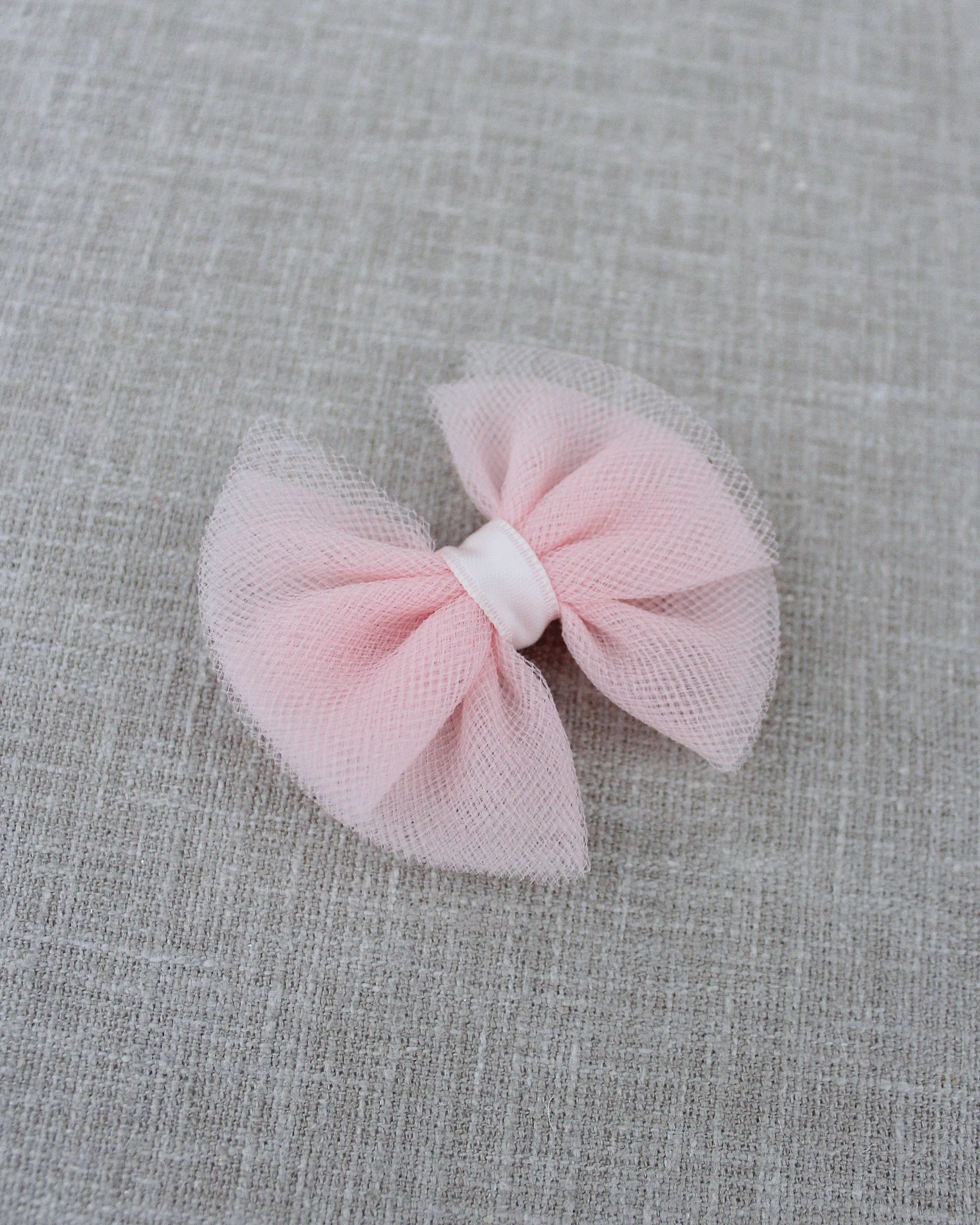 Dusty Pink Butterfly Tulle Bow Hair Clip or Shoe Clips