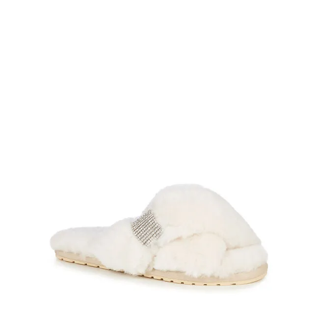 EMU Mayberry Crystal Natural Sheepskin Slippers